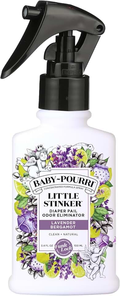 Baby-Pourri Little Stinker Diaper Pail Deodorizer Spray, 3.4 Fl Oz