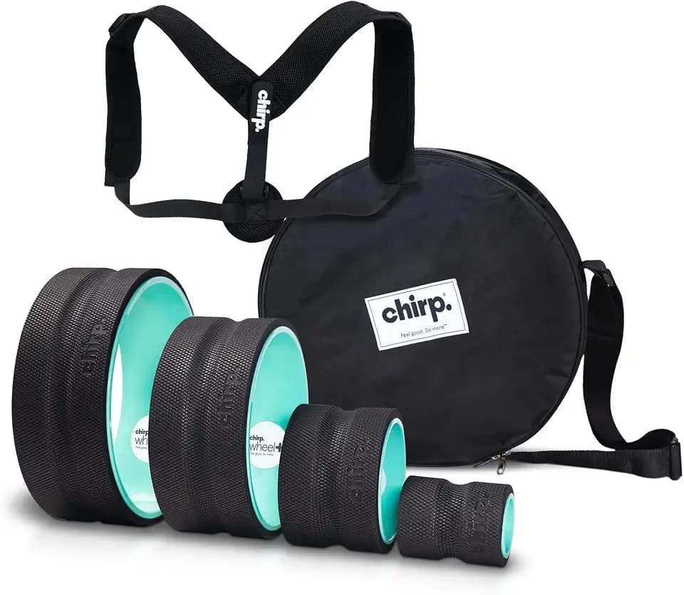 Chirp Roll-Schaumstoffrolle – gezielte Rückenschaumrolle zur Linderung von Rückenschmerzen, Tiefengewebe-Muskelmassage, Triggerpunkt-runde Schaumstoffrolle – Schaumstoffrolle mit hoher Dichte für