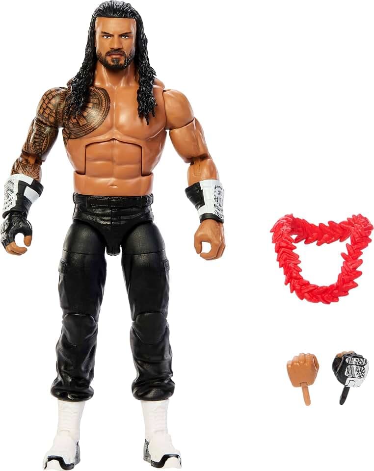 Mattel WWE Elite Roman Reigns Action Figure & Accessories