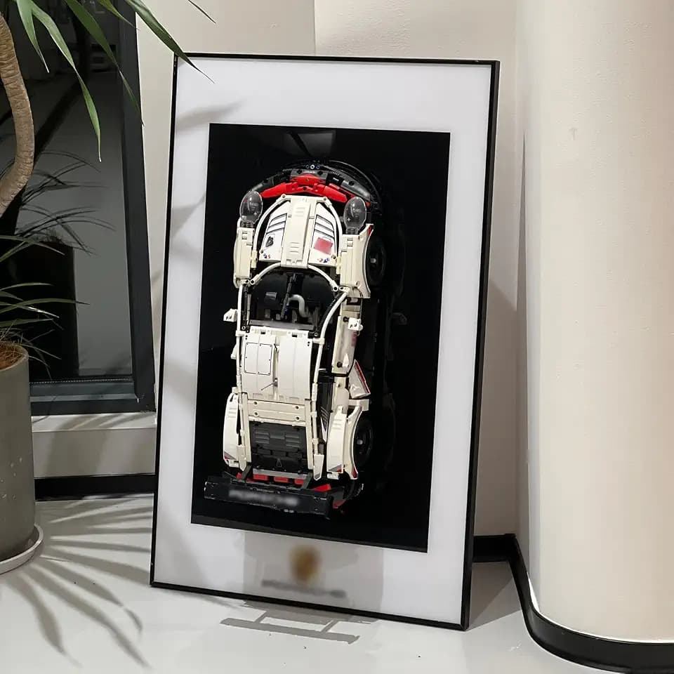 iLuane Display Wallboard for LEGO Technic Porsche BuildingKit 42096(No Car)