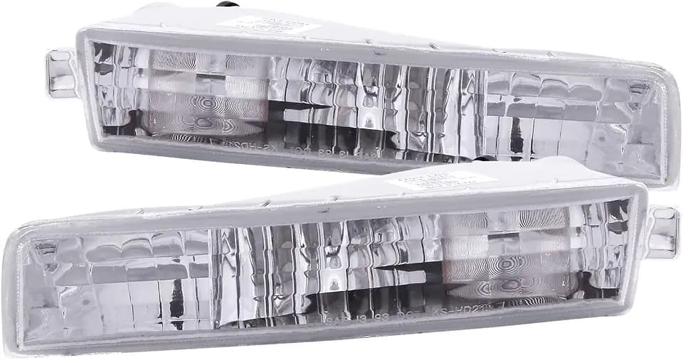 Anzo USA 511012 Honda Prelude Chrome Euro w/Amber Reflector Bumper Light Assembly - (Sold in Pairs)