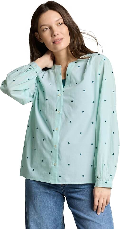 TOM TAILOR Damen Bluse mit Stickerei