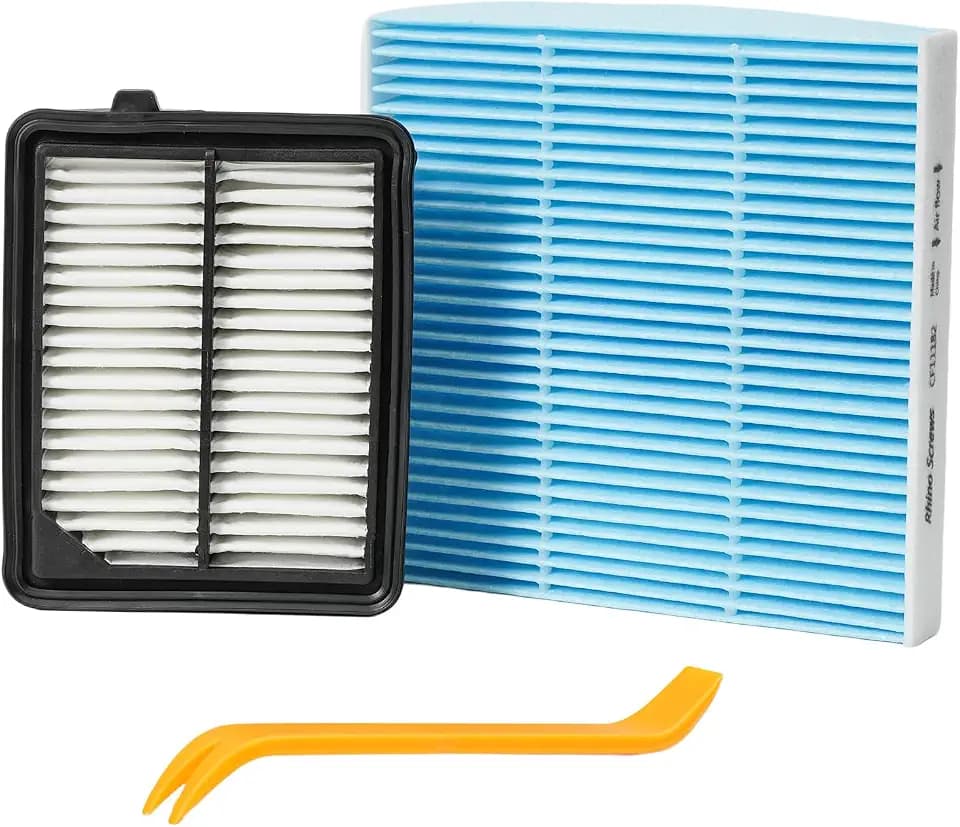 (HYBRID ONLY) SCREW RHINO Engine Air Filter&Cabin Air Filter Combo Pack-Compatible with Honda CRV CR-V 2.0L Hybrid 2020 2021 2022-CA11399&CF11182