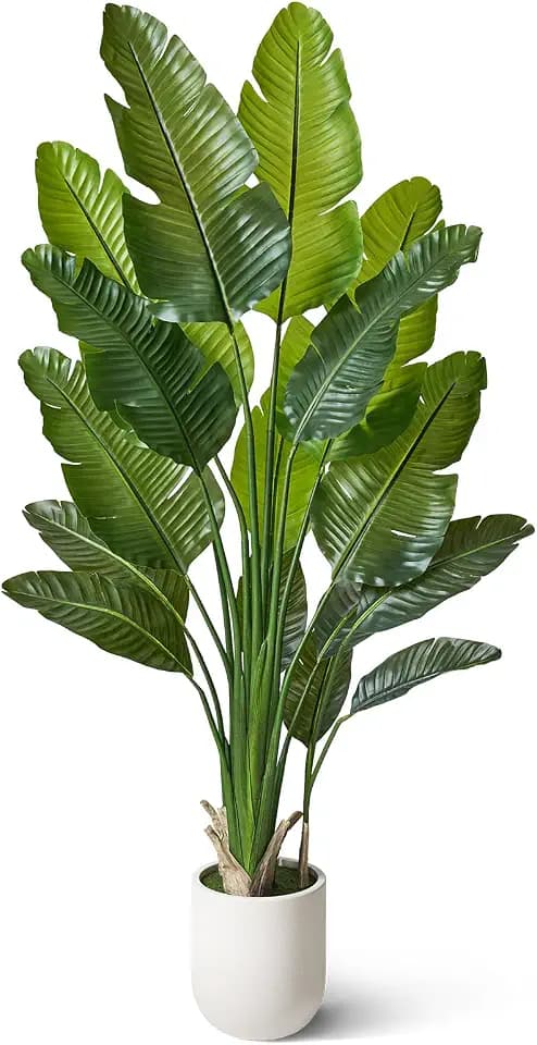 VeriNatural 6ft Bird of Paradise Artificial Plant with Planter