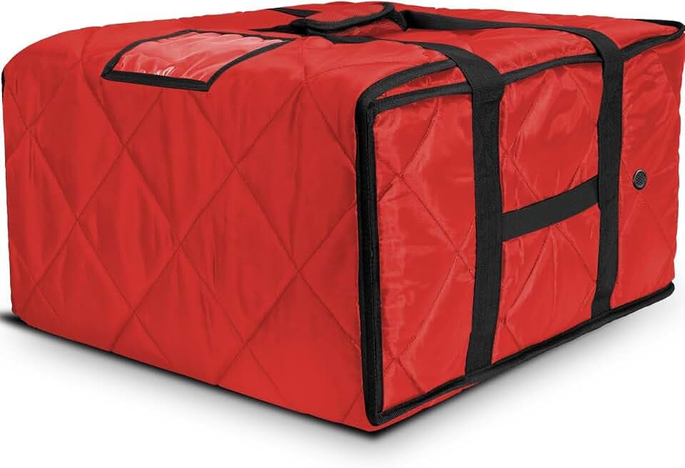 MyLifeUNIT Pizza Bag for Delivery, 24" x 24" x 11" Pizza Delivery Bags