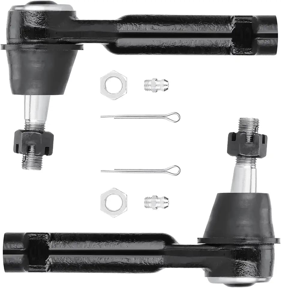ES3493 Front Outer Tie Rod Ends for 99-06 Chevy Silverado Avalanche Suburban GMC Sierra Yukon, 02-06 Cadillac Escalade ESV Driver & Passenger Side 26059226