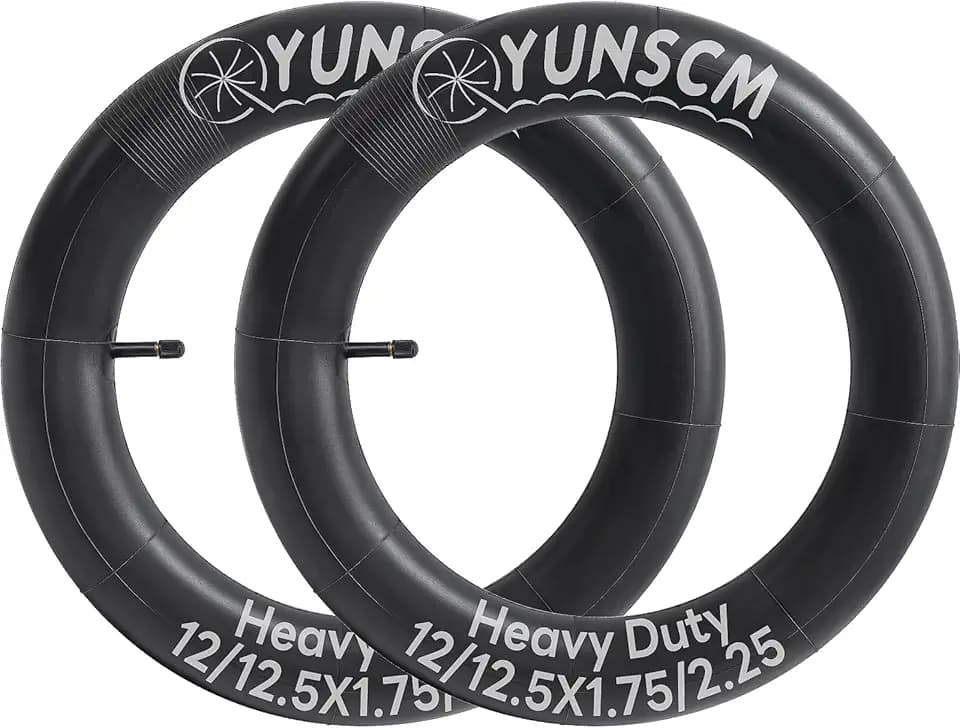 2-Pcs 12"/12.5" Heavy Duty Bike Tubes 12/12.5x1.75/2.25(12 1/2 X 2 1/4) AV 45/57-203 Inner Tubes Compatible with 12x1.75-2.25 12.5x1.75-2.25 12 ½ x 2 ¼ Kid Bike Bicycle Tire Tubes Schrader Valve