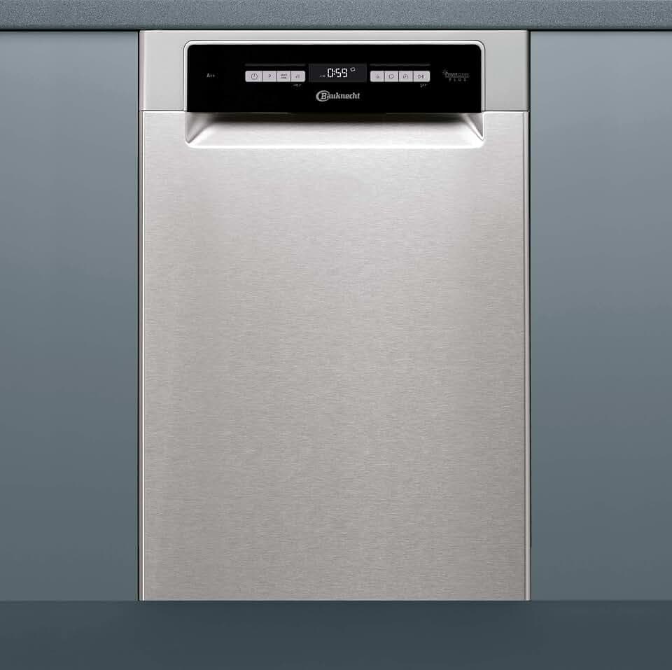 Bauknecht BSUO 3O21 PF X Unterbau-Geschirrspüler 45 cm Breite /PowerClean/Hygieneprogramm/Vollwasserschutz/Sensor-Programm/Besteckschublade/Kindersicherung