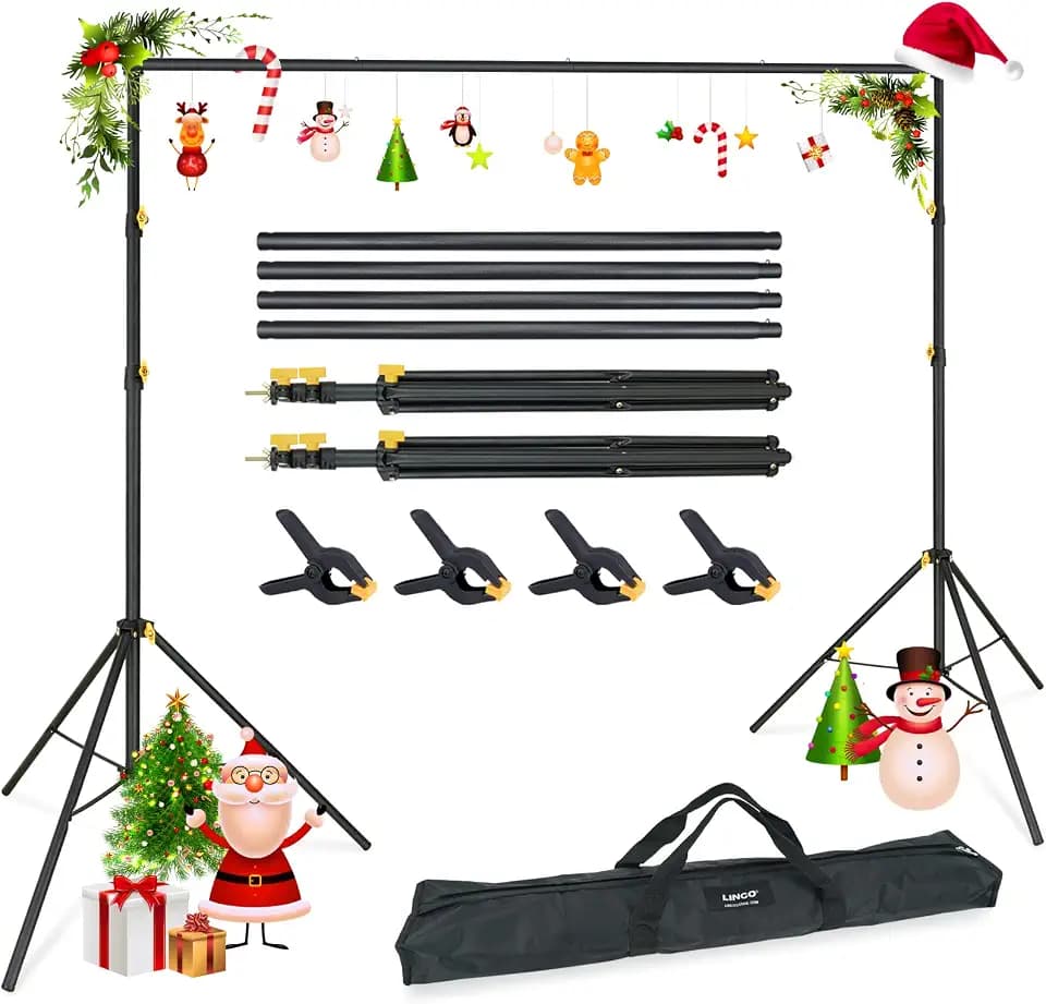 LINCO Lincostore Backdrop Stand Kit 10x6.5ft for Photography 4171