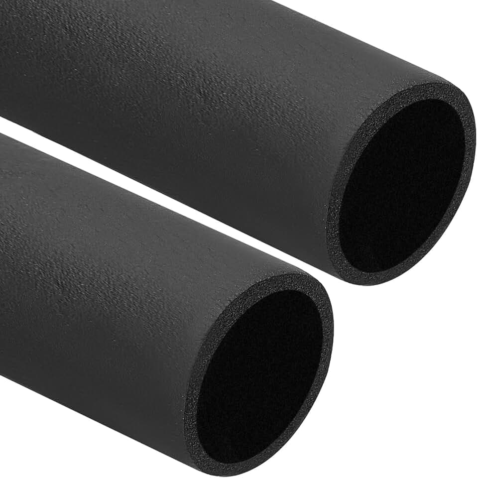 PATIKIL 2-3/8"(60mm) ID x 6Ft Pipe Insulation Foam Tube, 2Pcs Pipe Cover Wrap Roll Bar Padding Tubing for Handle Grip HVAC Outdoor Air Conditioner Units