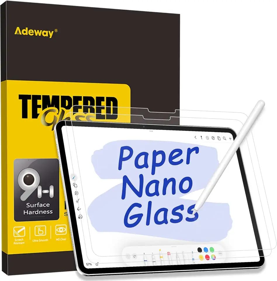 Adeway iPad Pro 11 inch Screen Protector (2024/2025, M4, 8th Gen)
