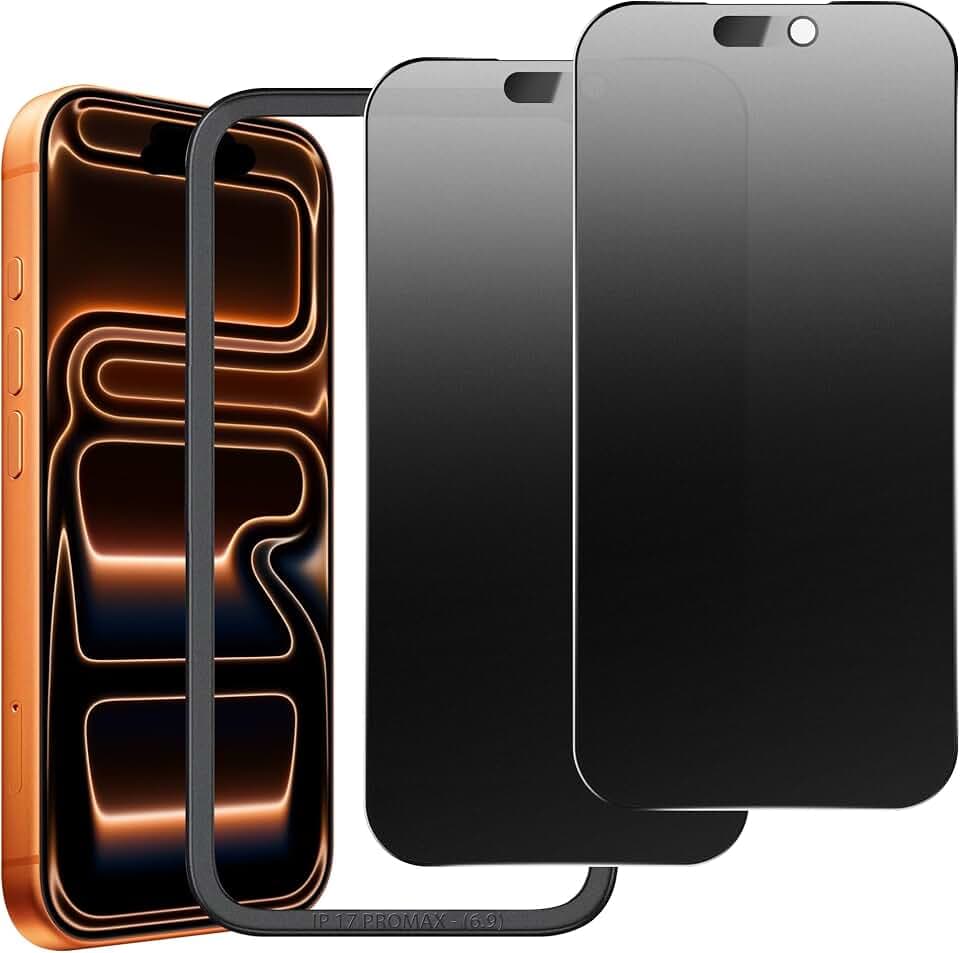Matte Privacy Screen Protector for iPhone 17 Pro Max 6.9“ 2-Pack