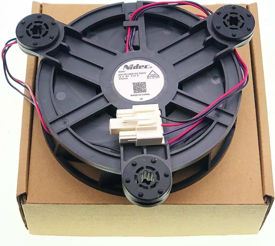 GW12E12MS1AZ-52Z32 Refrigerator Evaporator Fan Motor DC 12V 0.33A Cooling Fan Compatible with Haier Refrigerator