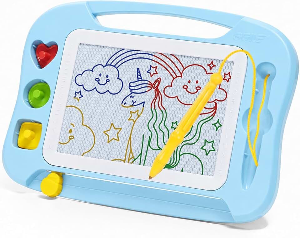 SGILE Magnettafel Kinder, Maltafel Zaubertafel Spielzeug, Standard 25x18 cm