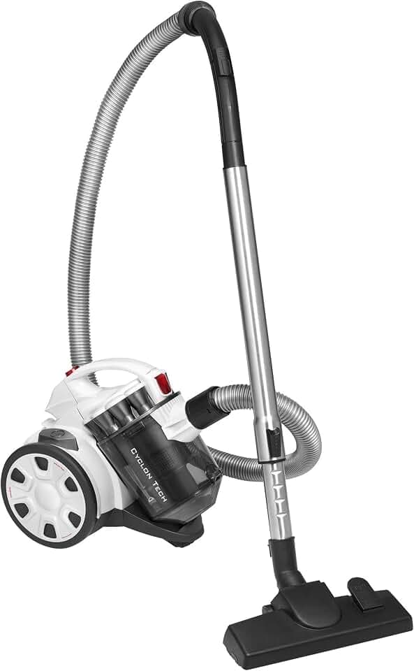 ProfiCare® Staubsauger Beutellos für Parkett, Teppich, Fliesen, 700 Watt Bodenstaubsauger mit HEPA-Filter, Staubsauger ohne Beutel inkl. 3 Bürsten und 4-Fach Mikrofiltersystem, PC-BS 3110, Weiß/Titan