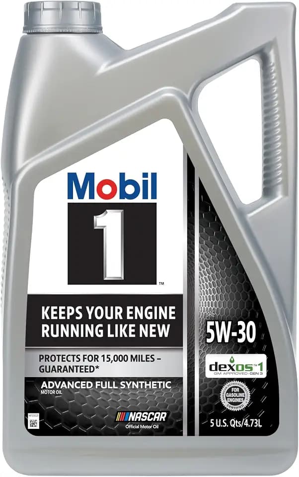 Mobil 1 Advanced Full Synthetic Motor Oil 5W-30, 5 Quart