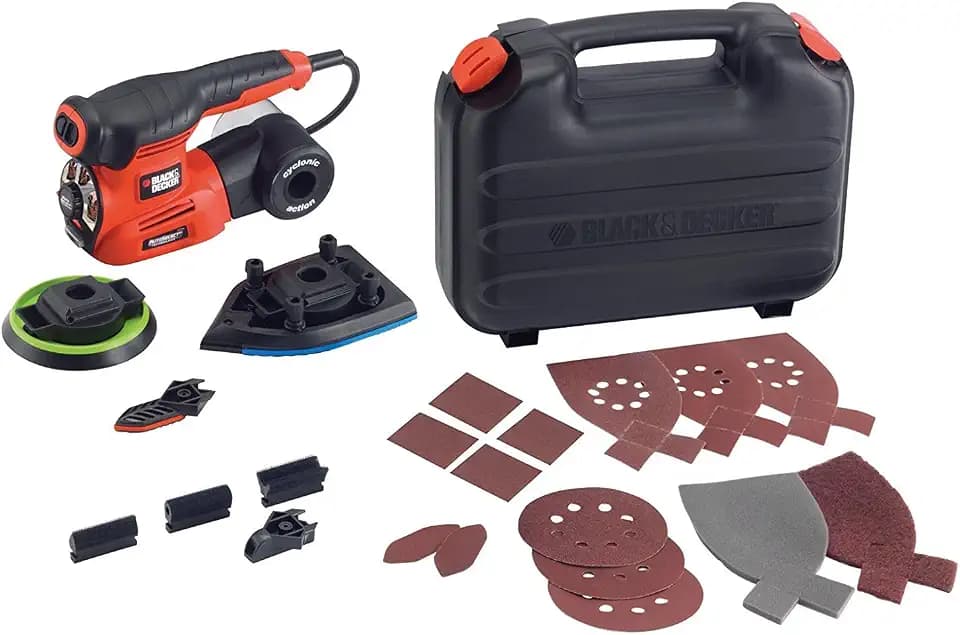 Black & Decker KA280 240V Autoselect 4-in-1 Multi Schleifer Plus 19 Zubehör