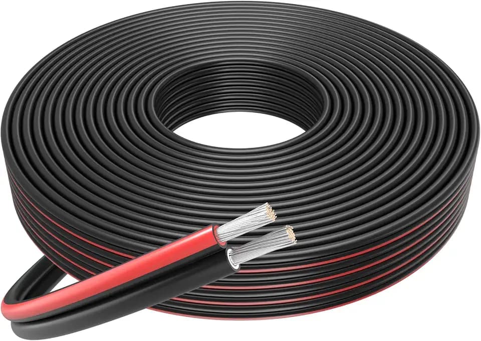 FIRMERST Solarkabel 2×6mm² für Photovoltaikanlagen rot schwarz 50 Meter