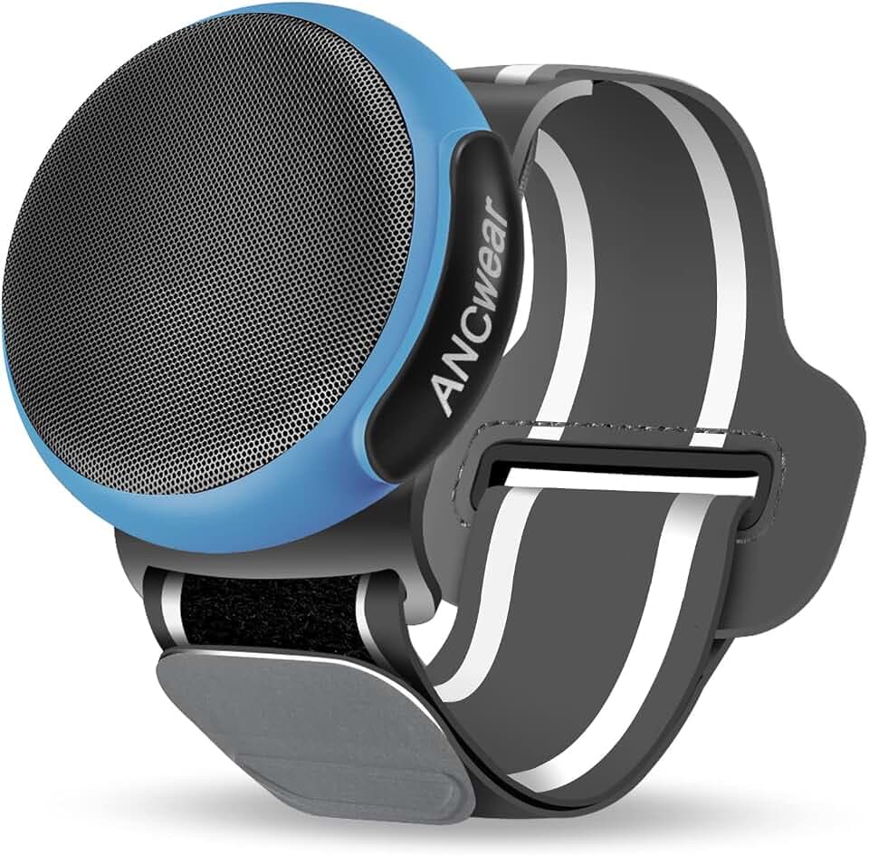ANCwear Wearable Bluetooth Speaker with Clip, 3-Way Portable Mini Speaker
