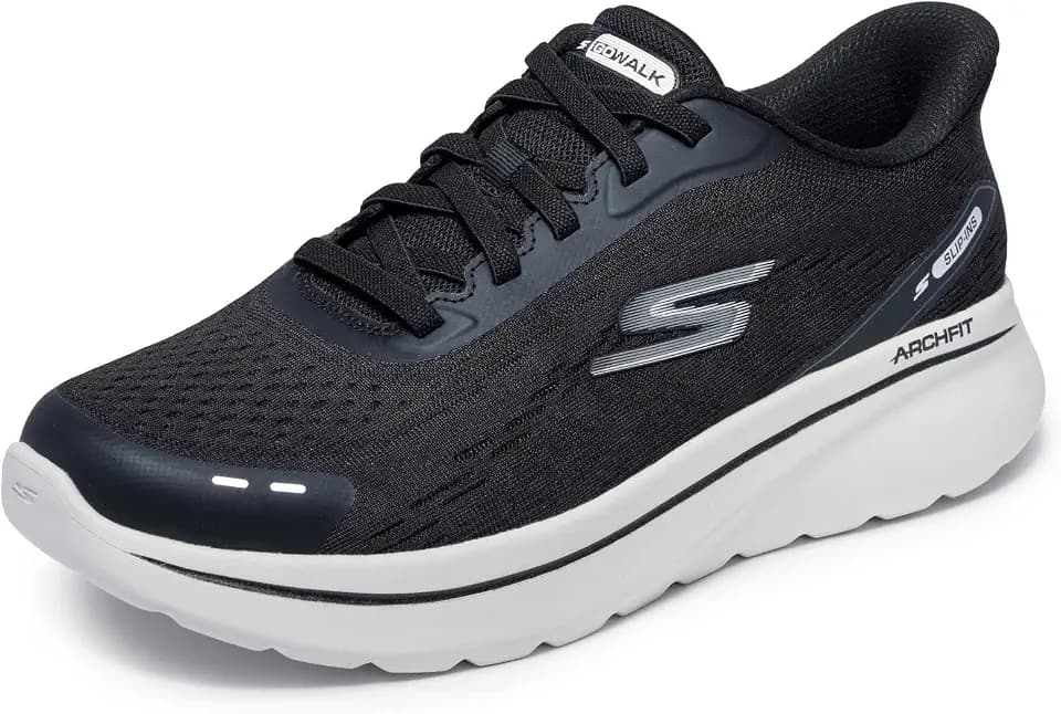 Skechers Men's Go Walk Arch Fit N-Joy No Bend Hands Free Slip-ins