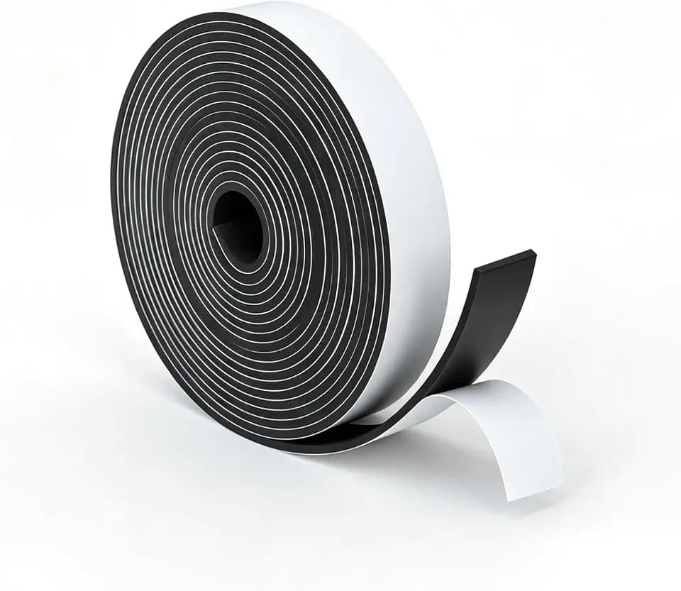 2" Wide x 1/8" Thick Closed Cell Weather Stripping for Door Frame Seal
