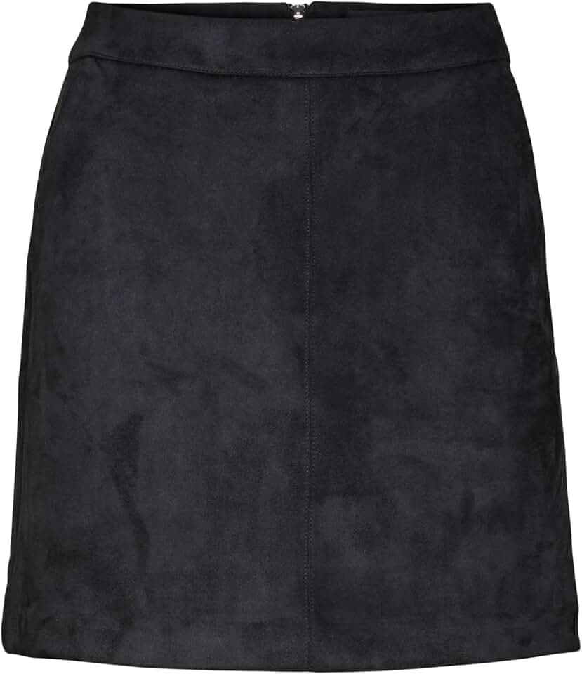 VERO MODA Damen Velours Minirock Kurzer Stretch Bleistiftrock Samt Nicki Stoff VMDONNADINA