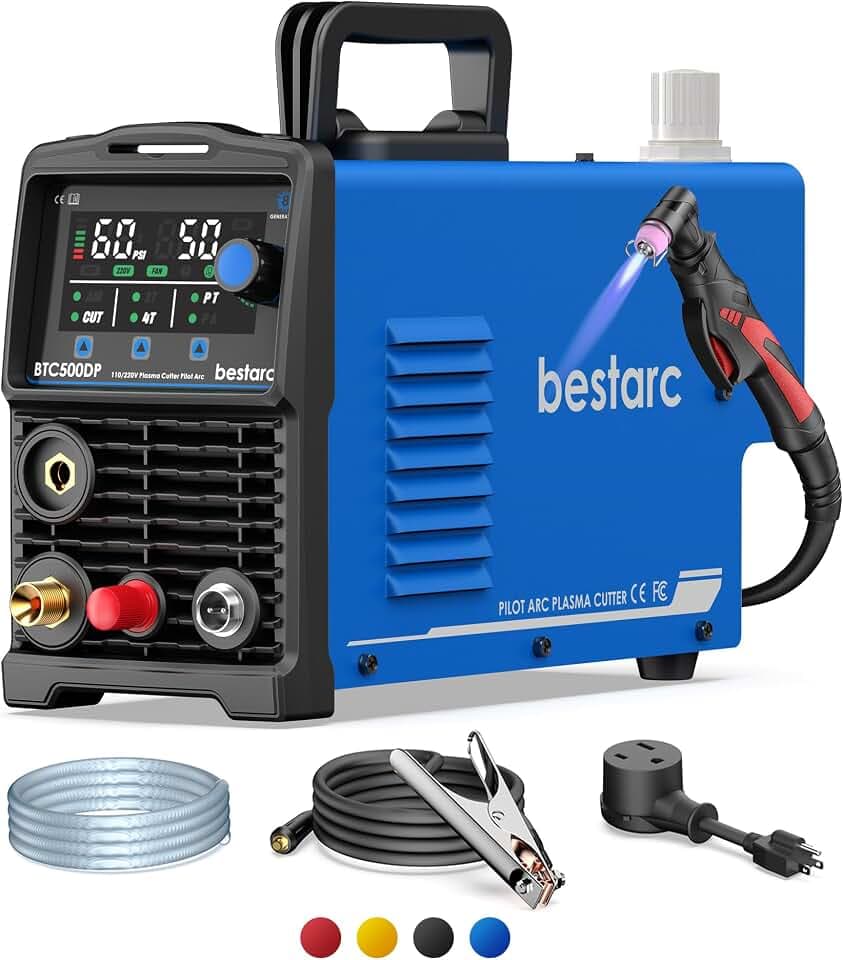 Bestarc 50A Plasma Cutter Machine, Pilot Arc, IGBT 110V/220V Dual Voltage