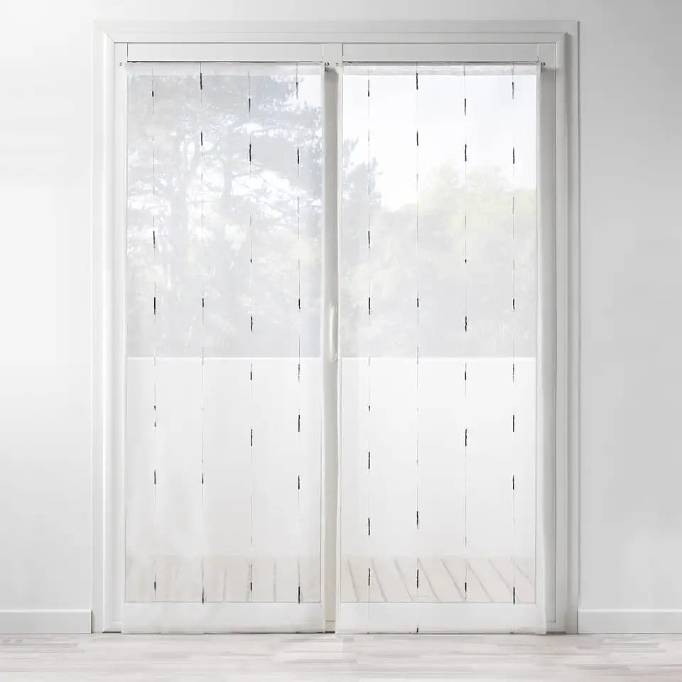 Douceur d'Interieur 1626504 Paar, Polyester, Grau, 2 x 70 x 200 cm