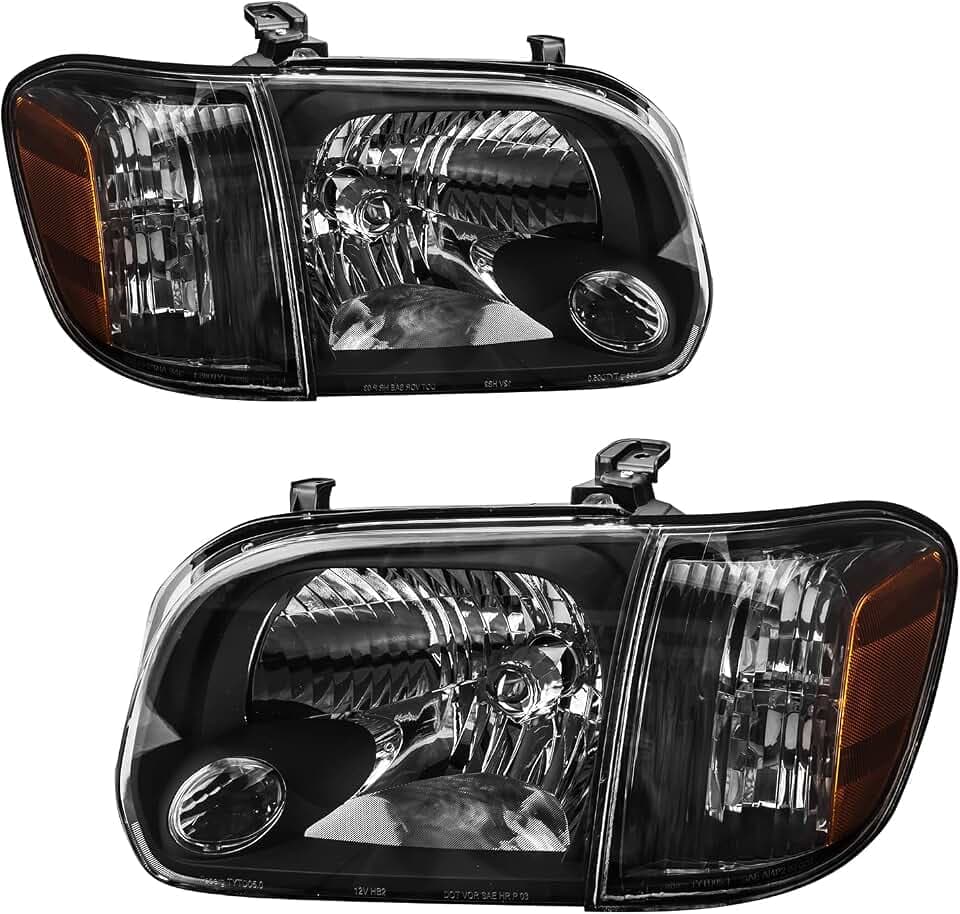 Torchbeam Headlights Assembly Compatible with 2005-2006 Tundra 4.7L/4.0L