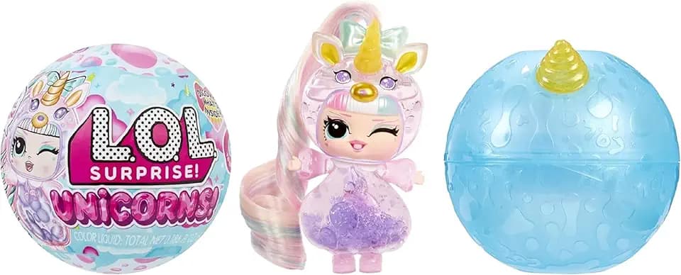 L.O.L. Surprise! Unicorns Tots - Includes 1 Doll, with Lava Lamp, Opaque Packaging, 8 Collectible Dolls, Comes with 2 Colorful Potions, for Kids 4+ Years Old