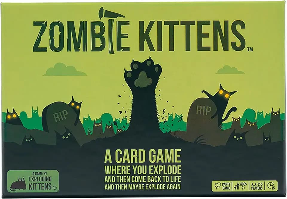 Exploding Kittens Zombie Kittens, 2-5 Players, Ages 7+ Card Game