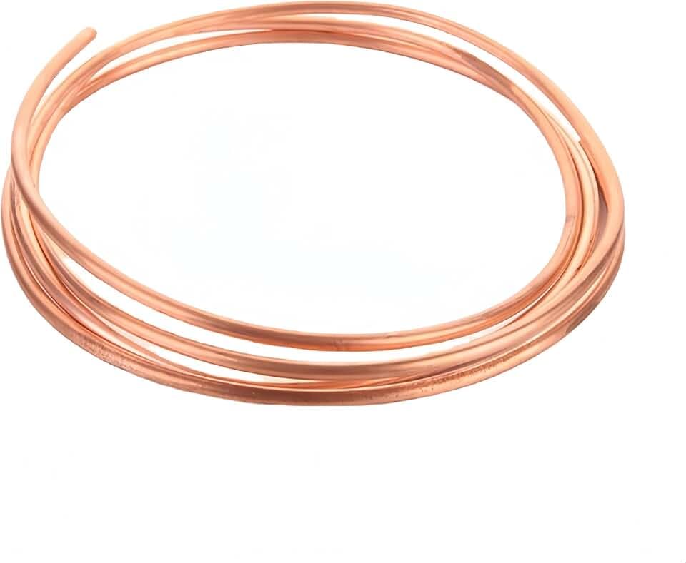 Pure copper tubing 5/16" OD ×1/4" ID x 5 FT,Tube Wall: 1mm
