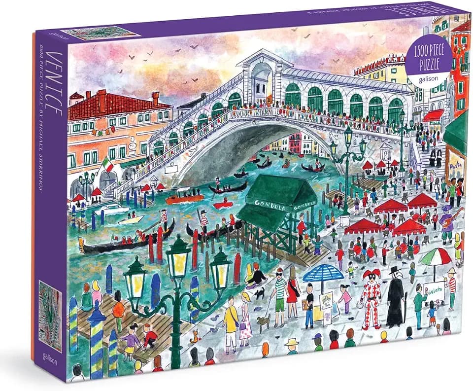 Galison - Venice 1500 Piece Jigsaw Puzzle for Adults