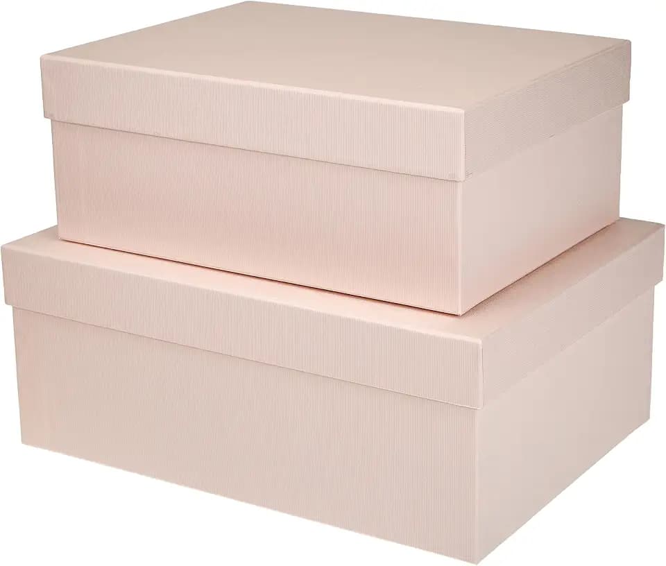 Rössler - S.O.H.O. Boxline Aufbewahrungsbox 2er Set Rechteckig Powder