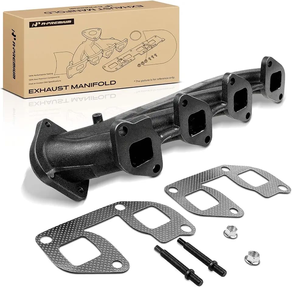 A-Premium Left Side [V8 6.2L] Exhaust Manifold Kit W/Gaskets & Hardware