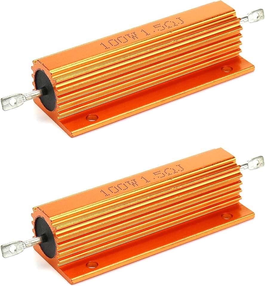 Wirewound Resistor 100W 1.5Ohm Aluminum Power 2Pcs