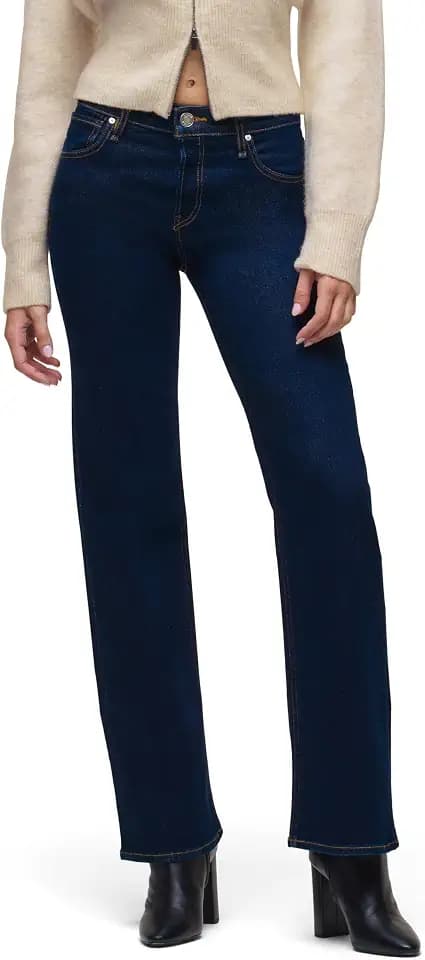 Hudson Womens Rosie High Rise Wide Leg Jean