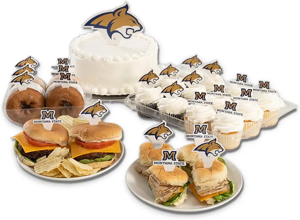Desert Cactus Montana State Bobcats Food Picks, Cupcake Toppers, 25 pcs