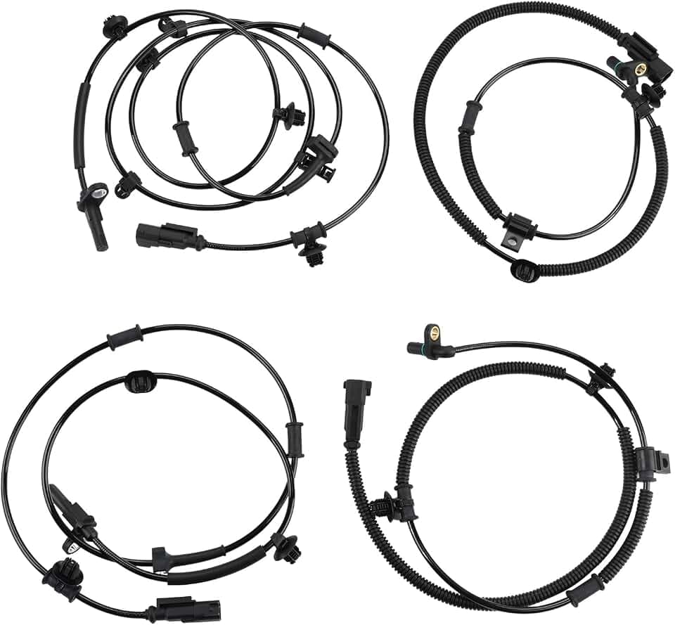4 Pcs ABS Wheel Speed Sensors Compatible with Ford F150