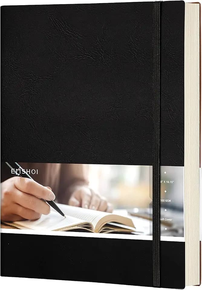 EMSHOI Dotted Journal Notebook, 192 Numbered Pages, B5 Size (7.5'' x 10'')