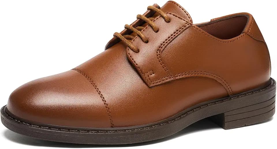 GINNI Boys Dress Shoes Classic Oxfords Kids Wedding Church Formal Shoes