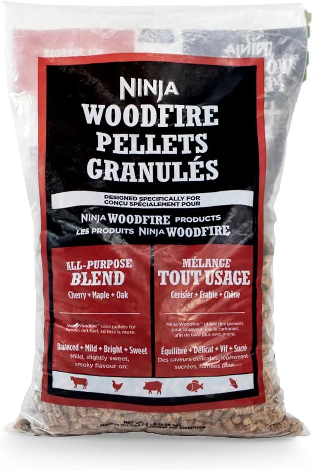 Ninja Woodfire All Purpose Pellets, 5-lb Bag, Real Wood, Ninja Compatible