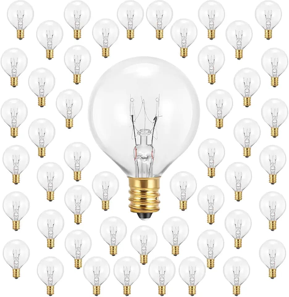 G40 Glühbirnen 7w Außen, Glühlampen E12 G40 Ersatzlampen Tungsten Bulb