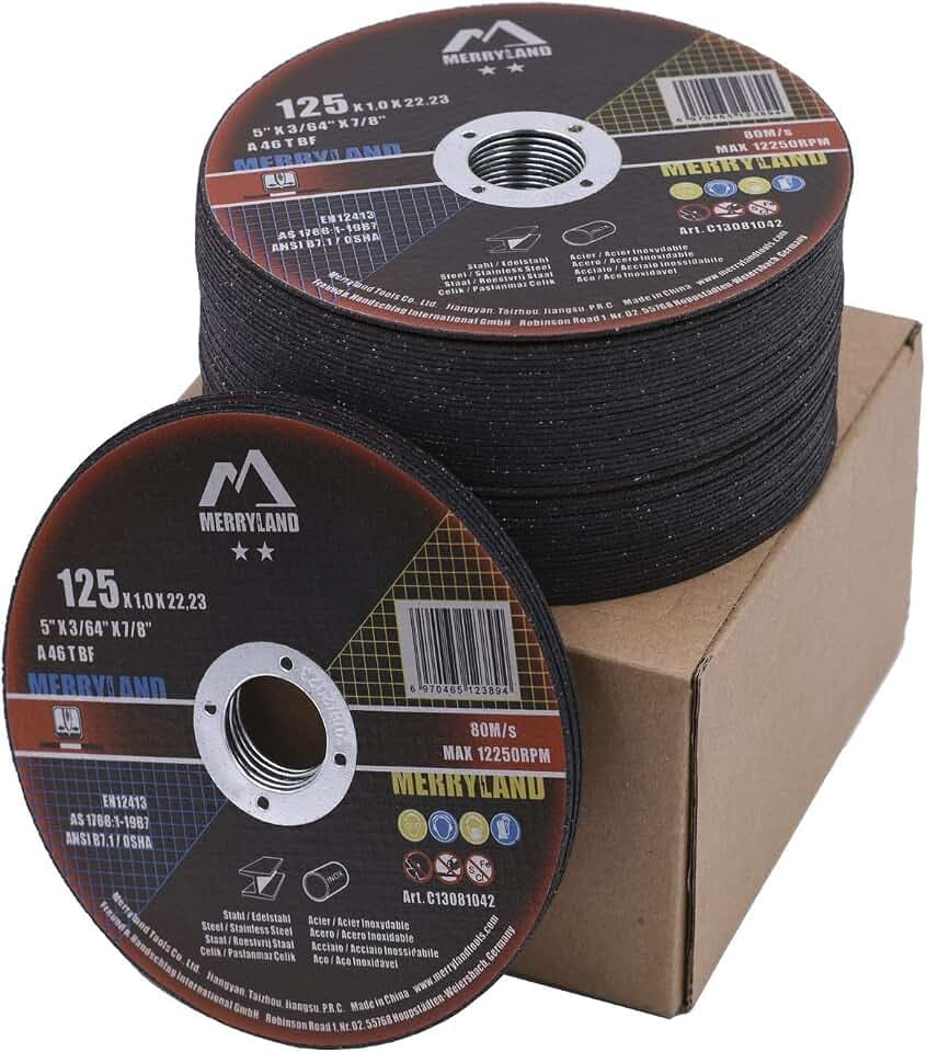 Merryland 50 Pack Cut Off Wheel 5 inch Cutting Metal Iron Steel Craft-Line