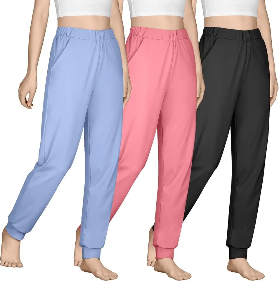 BIG ELEPHANT Girls Jogger Pants with Pockets, Lightweight Athletic Pants