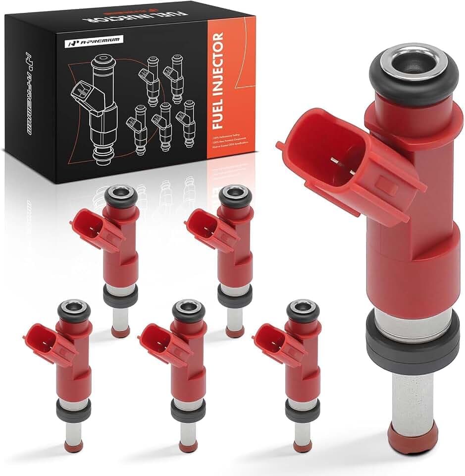 A-Premium Set of 6 Fuel Injectors Compatible with Toyota, Lexus