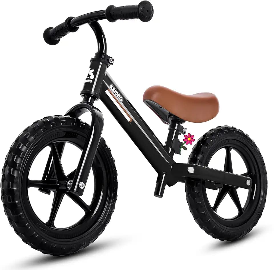 KRIDDO Laufrad ab 2 Jahren, Balancefahrrad für Kinder von 2-5 Jahren, Dual-Lager für sanftes Fahren, Verstellbarer Sitz und Lenker, Geschenk für Jungen und Mädchen