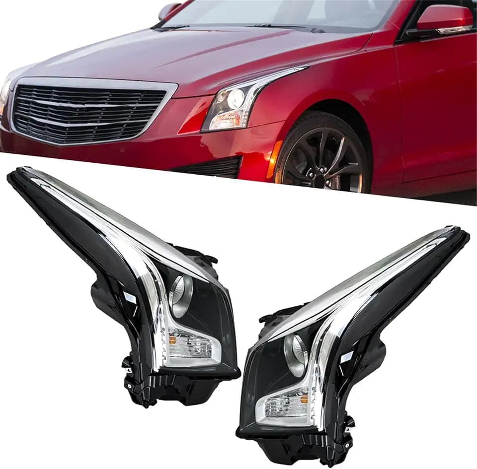Headlight Assembly Replacement for ATS w/o DRL Front LH RH