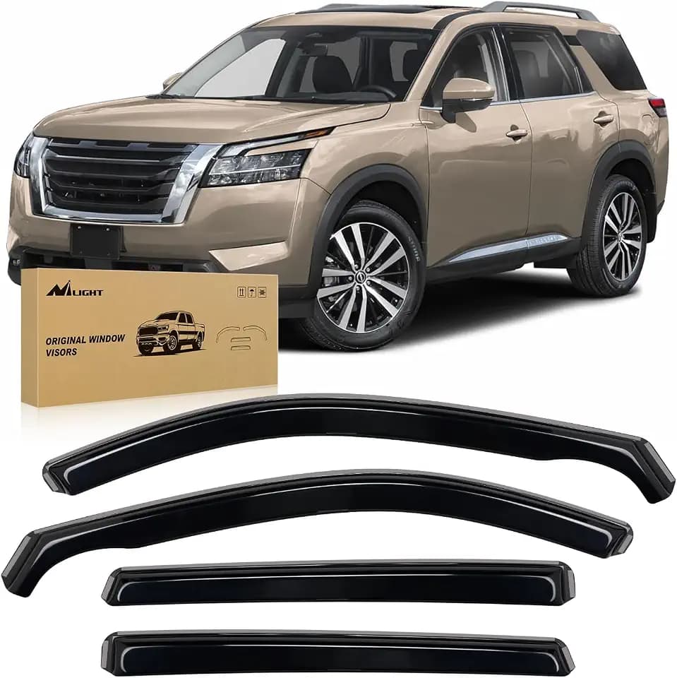 Nilight in Channel Rain Guards for Nissan Pathfinder 2022-2026, 4PCS