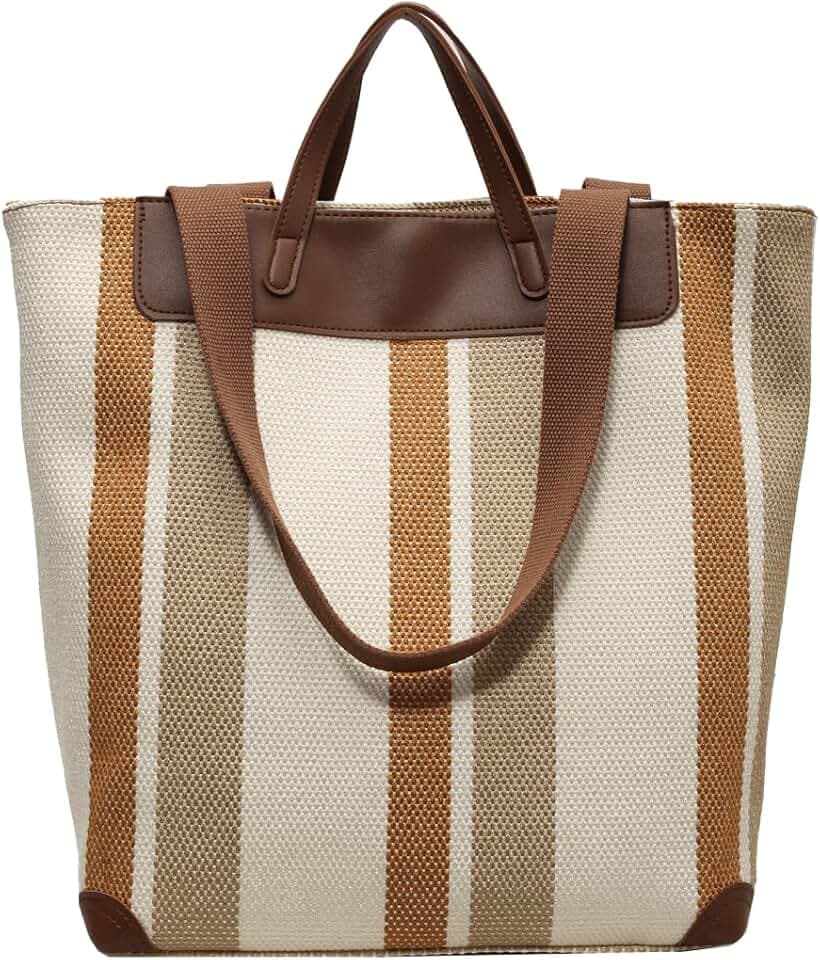 Large Tote Bag for Women,Work Tote Purse With Zipper for Travel & Daily